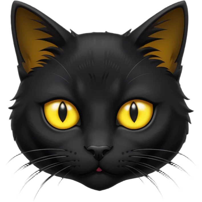 scary bvlack cat emoji