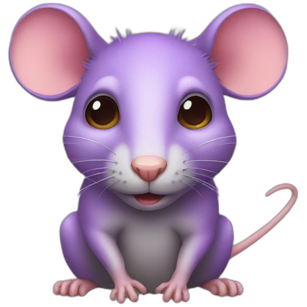 rat purple whith horns emoji