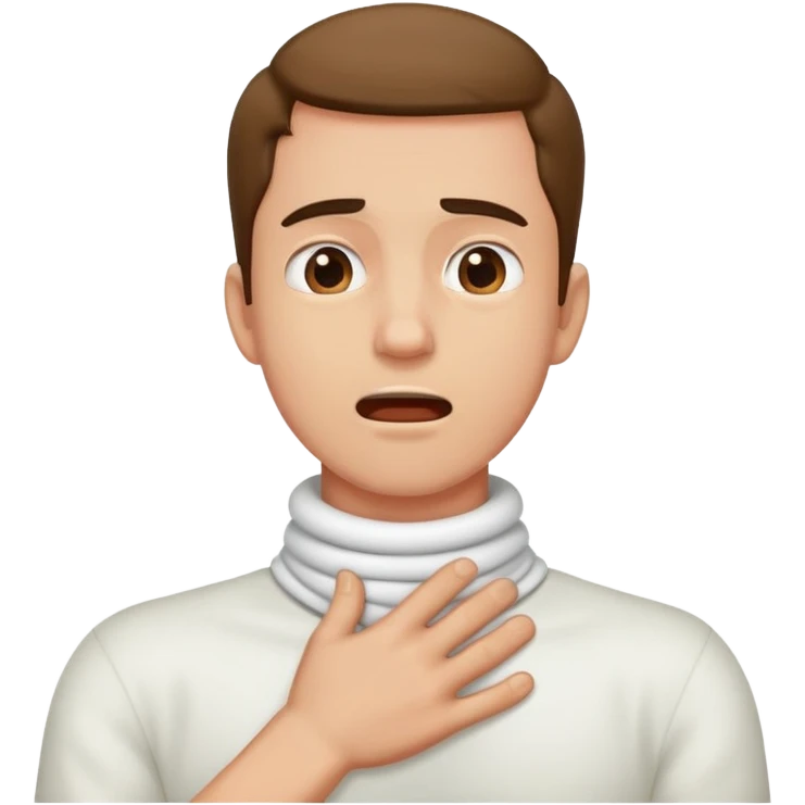 Guy choking hands around neck  emoji