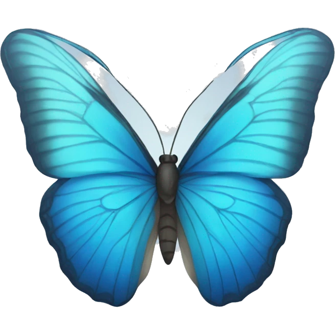 Blue butterfly emoji