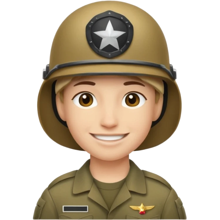 Combine these two 🪖🙂
:military_helmet: :simple_smile: emoji