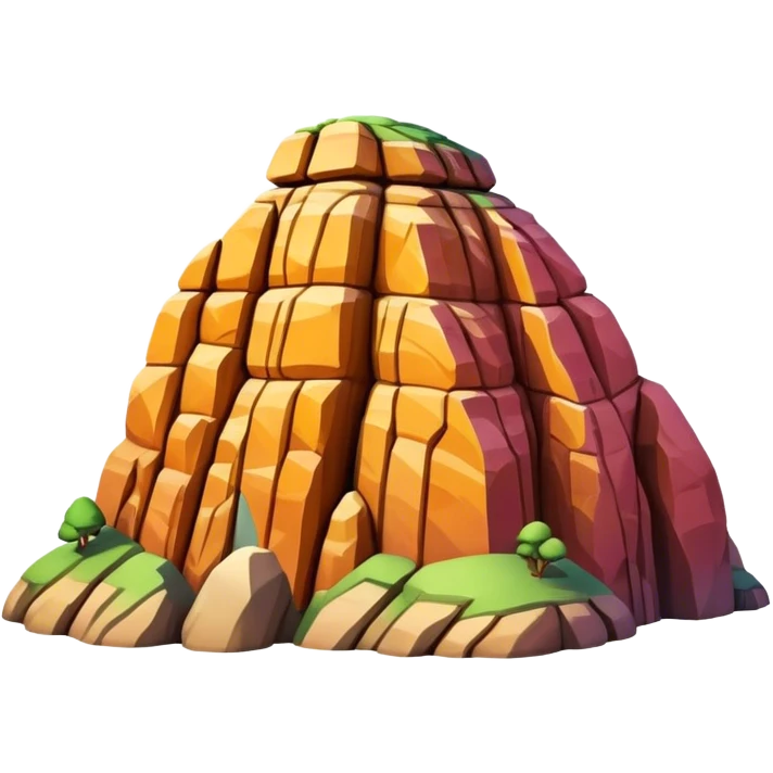 Cinematic Realistic Guatap√© Rock Landmark Emoji, showcasing a vividly colored rock formation with intricate patterns rendered with detailed textures and vibrant, scenic lighting. emoji