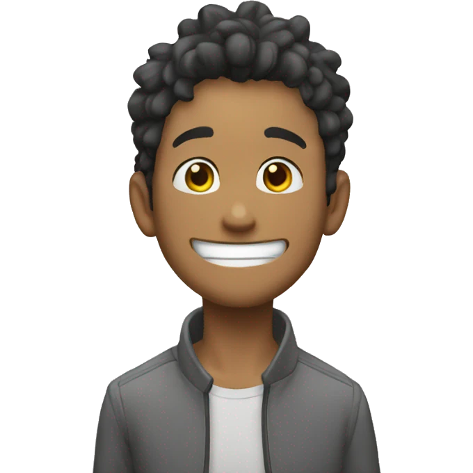 chico anime feliz emoji