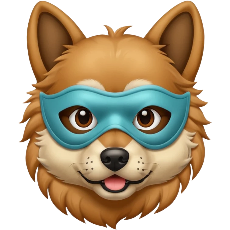 Dog wearing a mask  emoji