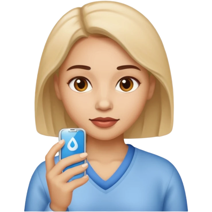 chronic diseases (diabets) woman iOS emoji style emoji