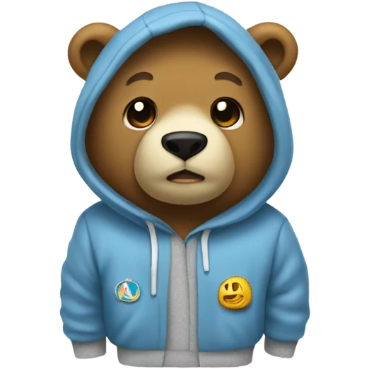 oso con hoodie  emoji