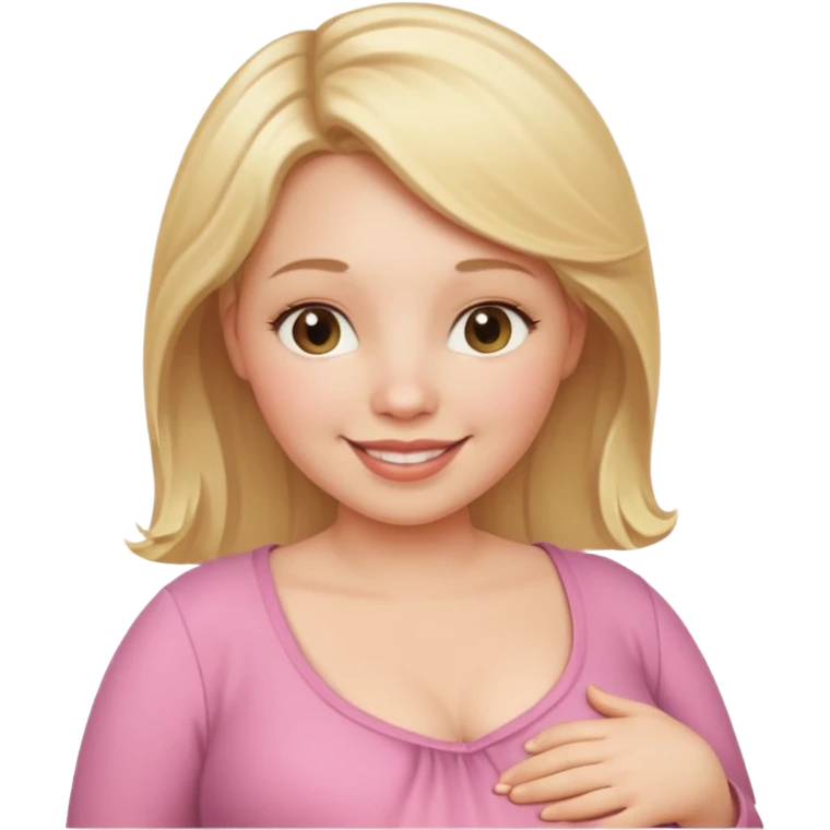 pregnant white woman with blonde hair emoji