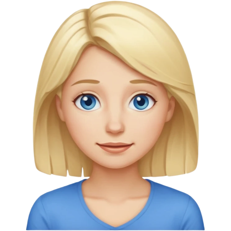 I am a women, tired and Happy at the Same time. Blond, petite with blue eyes  emoji
