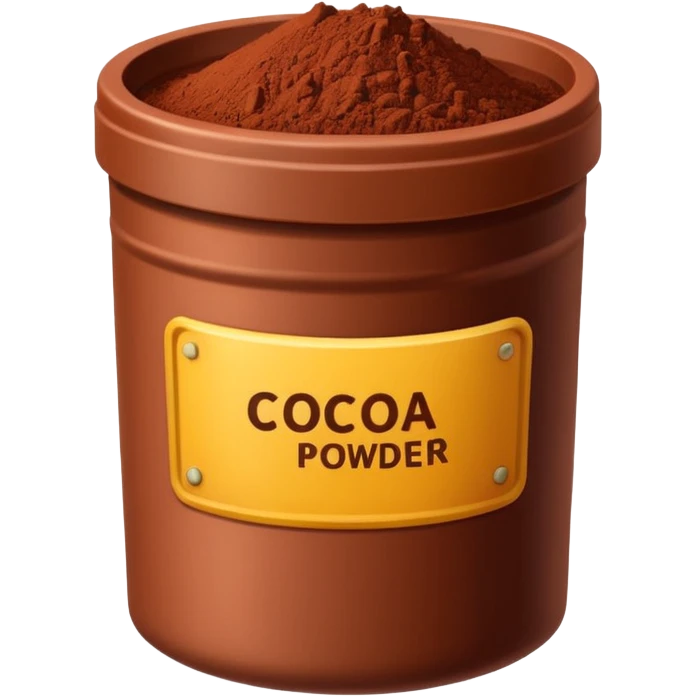 container of cocoa powder emoji