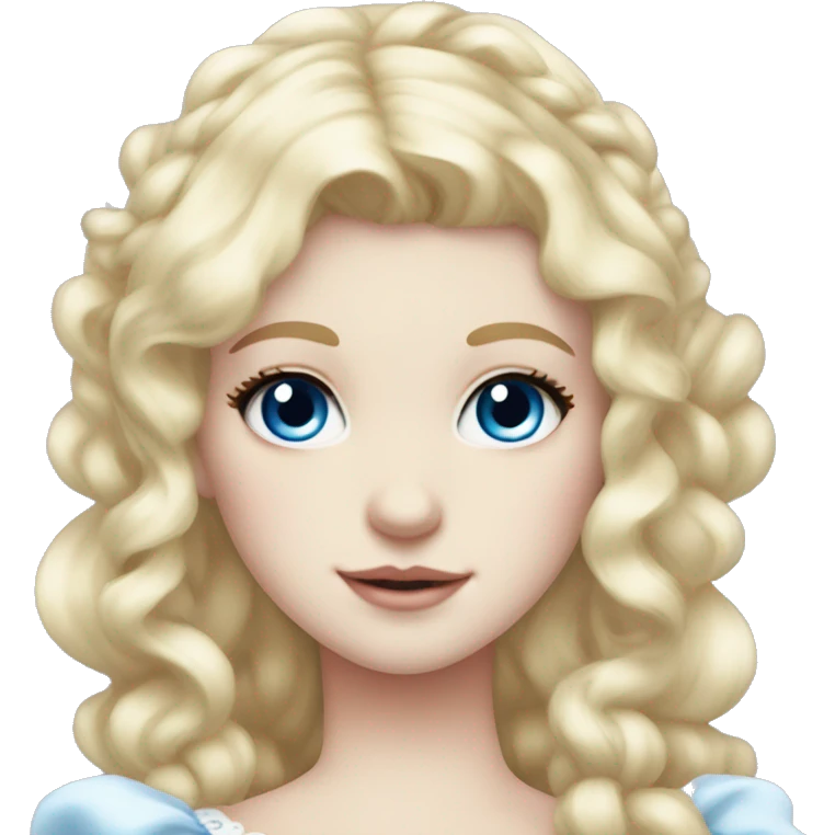 sweet lolita blond hair blue eyes white skin emoji