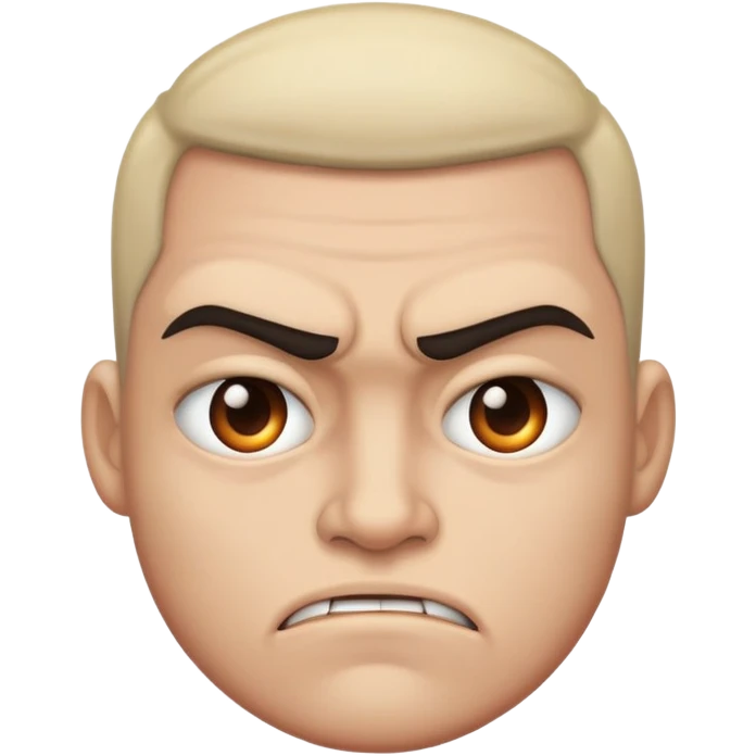 Mean face  emoji