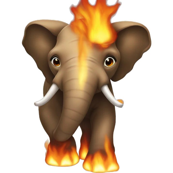 🐘 in fire emoji