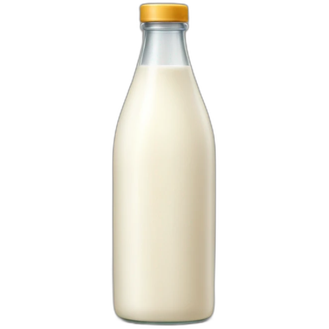A bottle of horse milk emoji