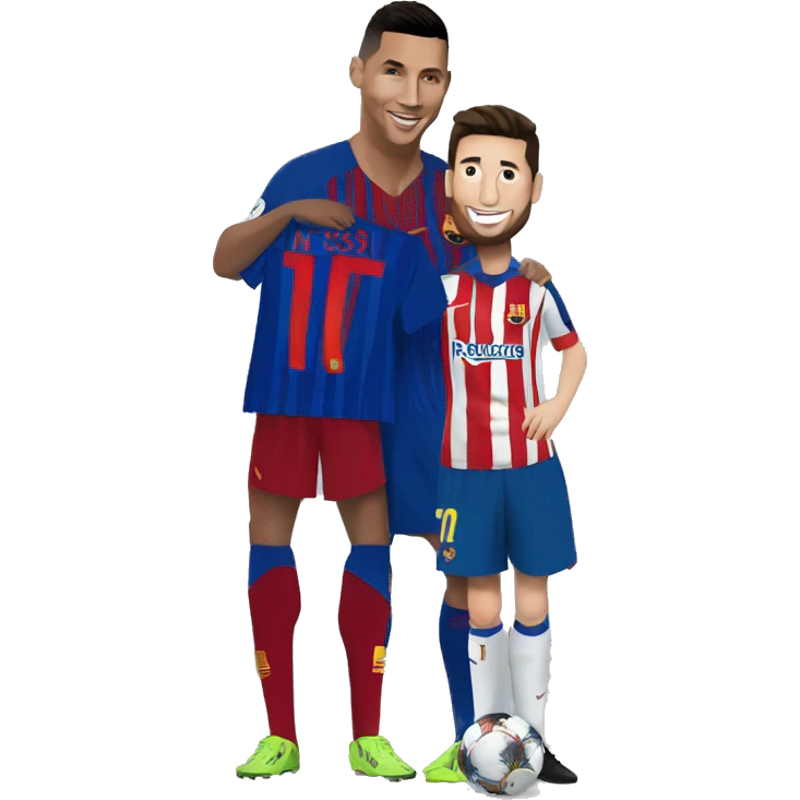 Ronaldo Posing With Messi emoji