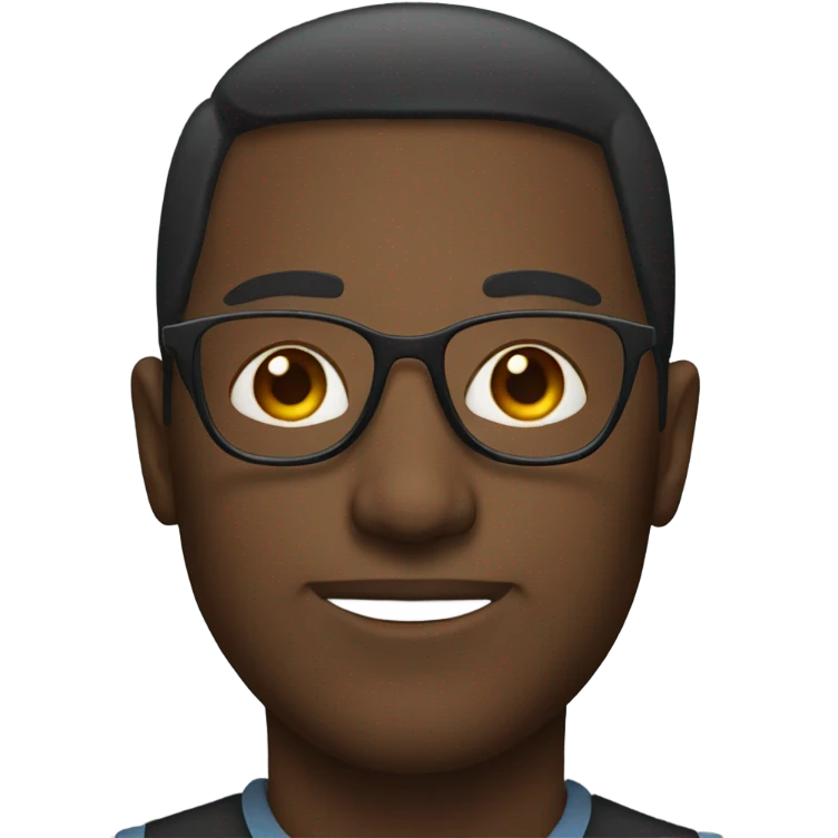 male portrait with glasses emoji