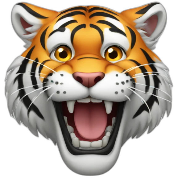 crazy tiger emoji