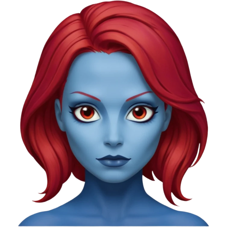 x-men mystique red hair emoji