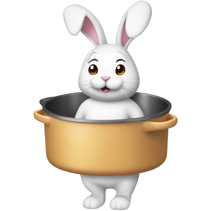 White Rabbit mix with ovenware emoji
