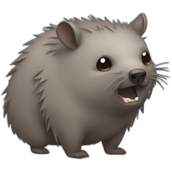Shredded wombat emoji
