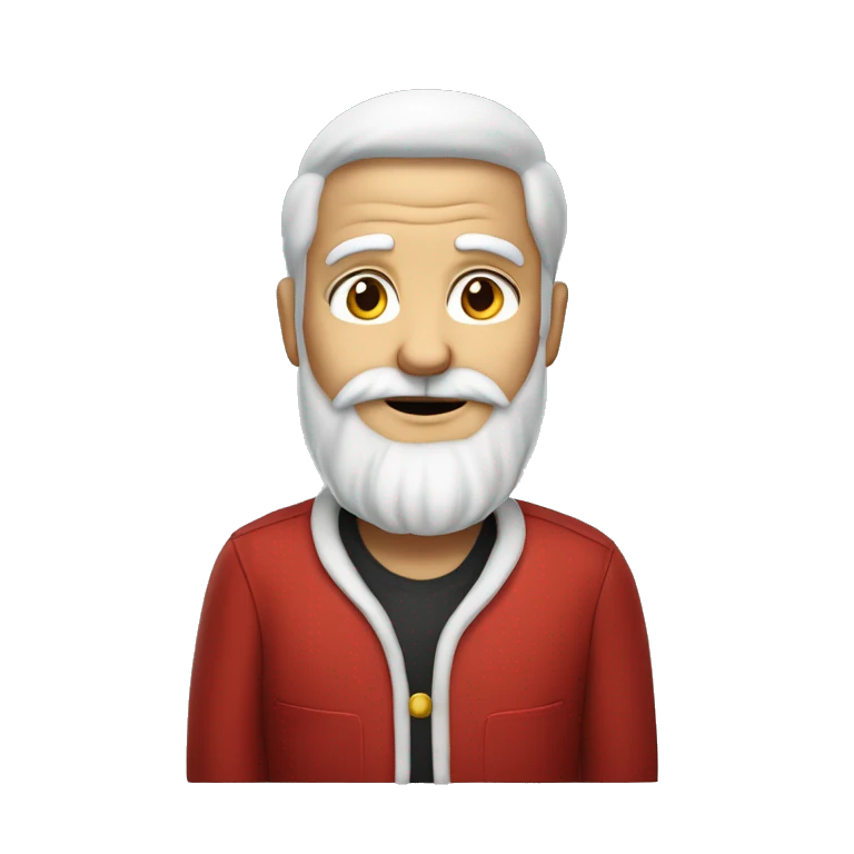 Père Noël avec une barbe à papa emoji