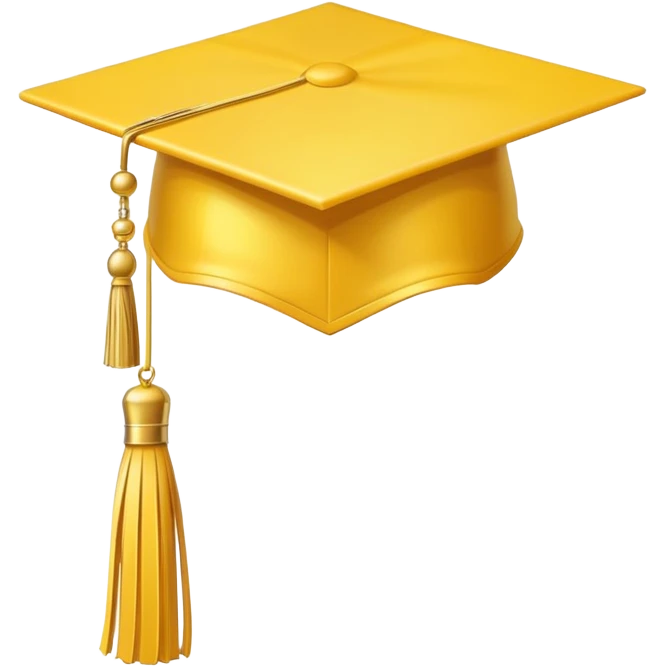 yellow graduation cap emoji