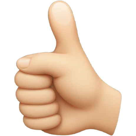 Thumb and pointer finger making a heart emoji