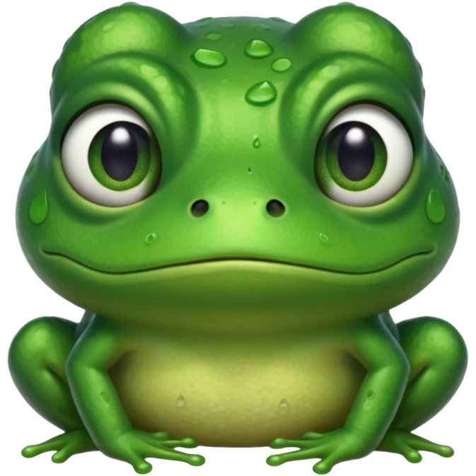 A sad frog emoji