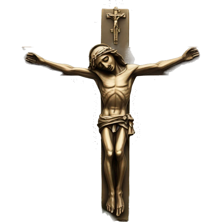 crucifix bronze statue emoji