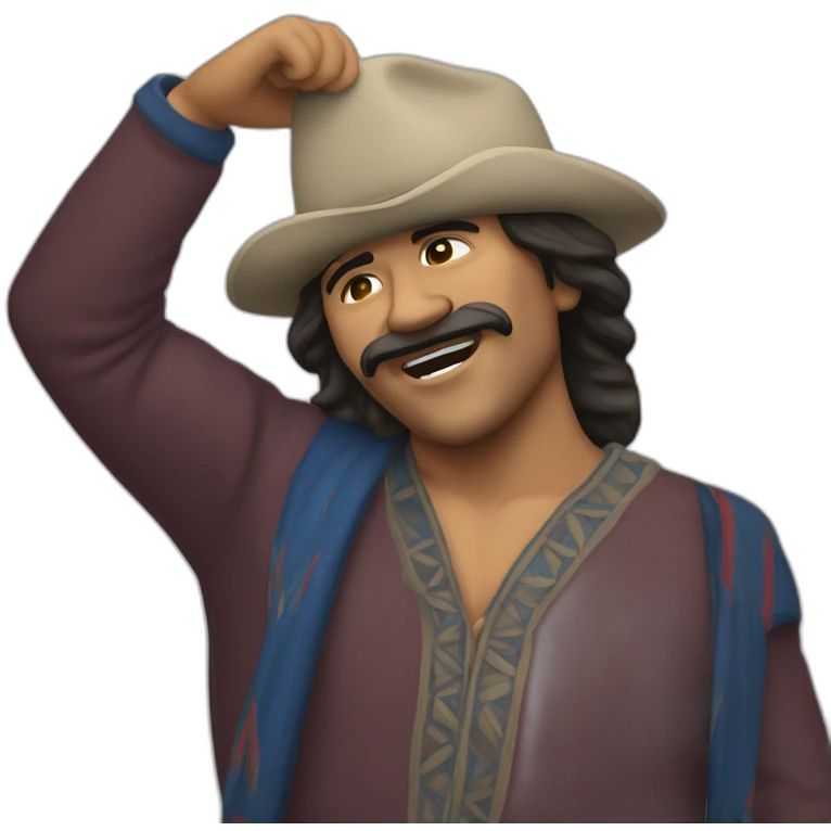 homme métis qui dab emoji
