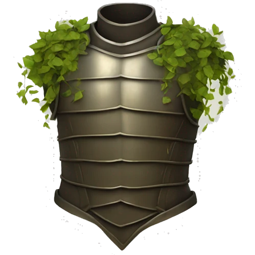 torso armor covered in vines emoji