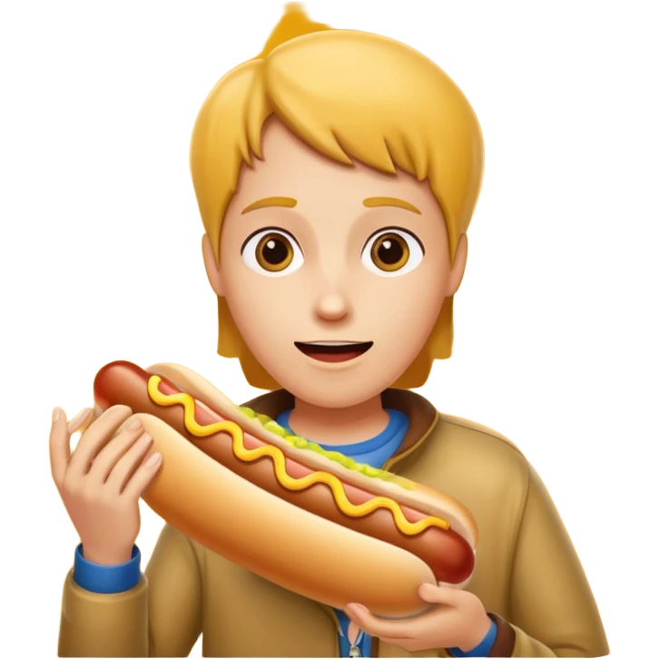 Eating hot dogs emoji