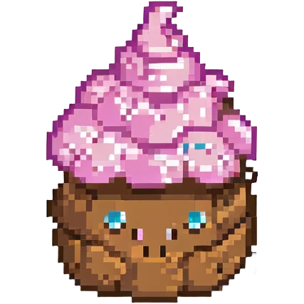 poop with pink icing emoji