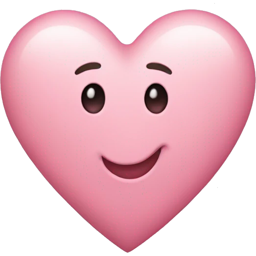 light pink heart emoji
