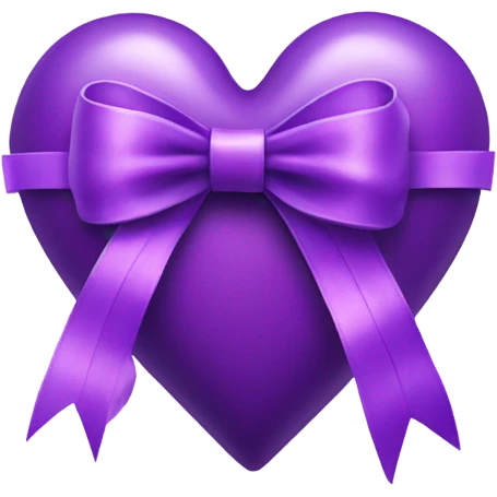 purple Heart with bow emoji