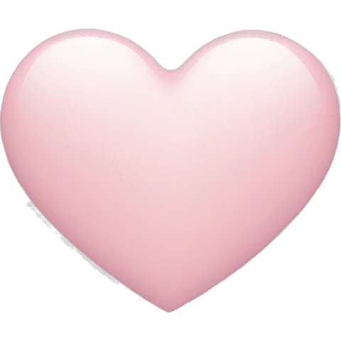 light pink heart with clouds emoji