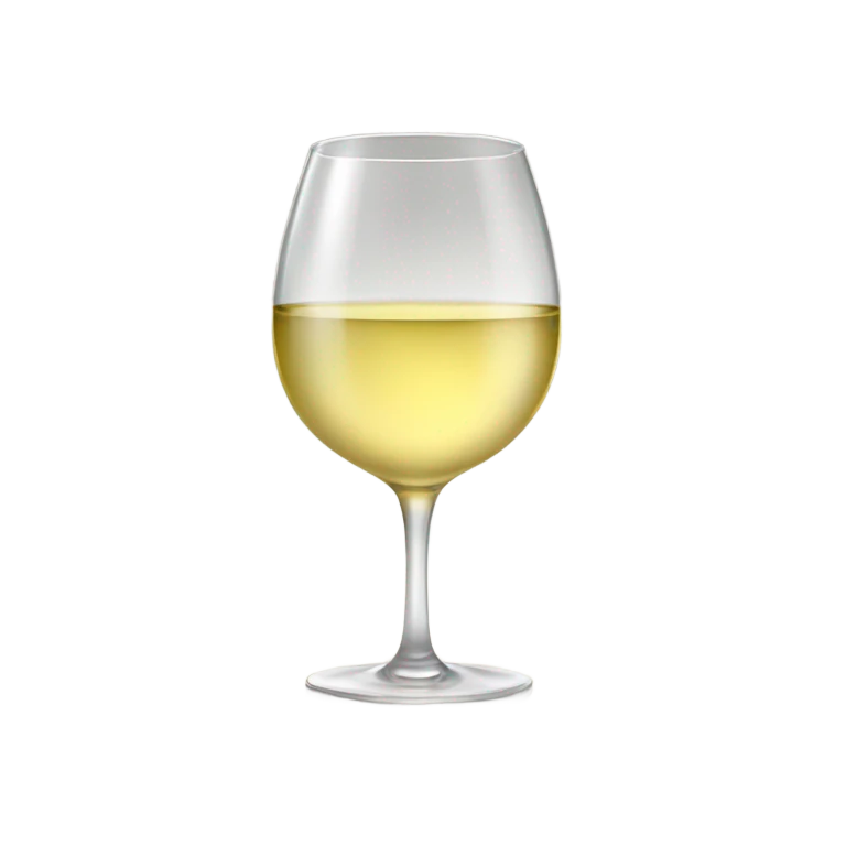 Glass of white wine emoji