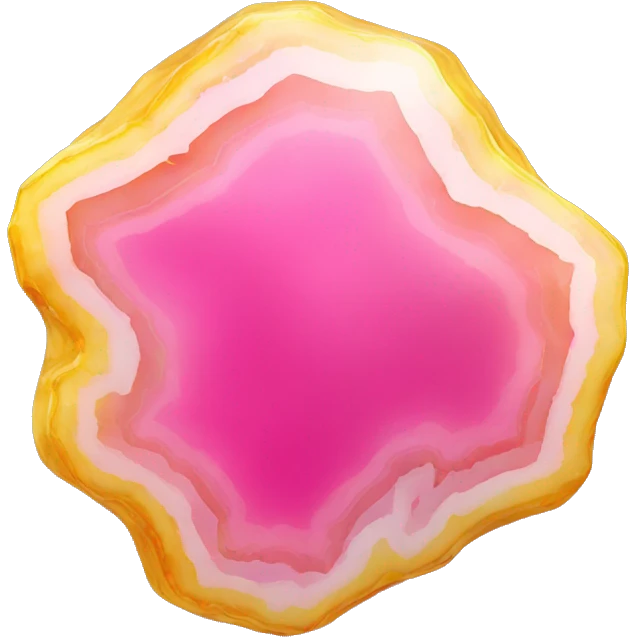 Pink and yellow agate  emoji
