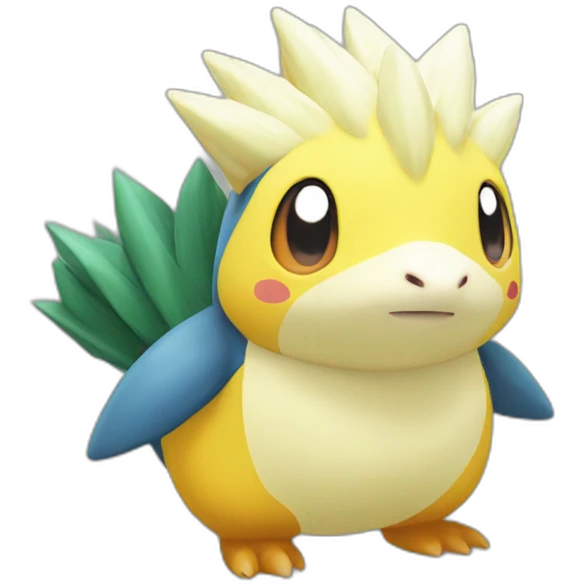 cyndaquil with a white crest emoji
