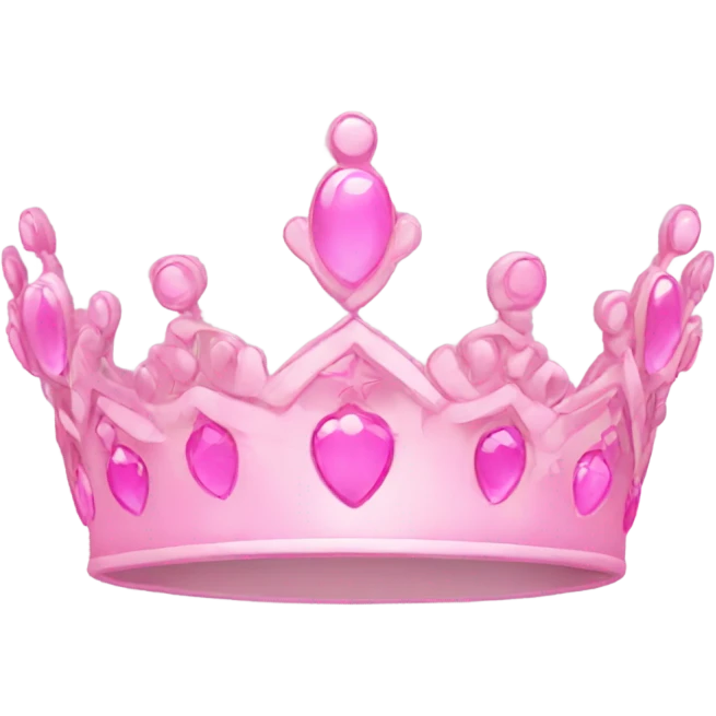 Pink tiara emoji