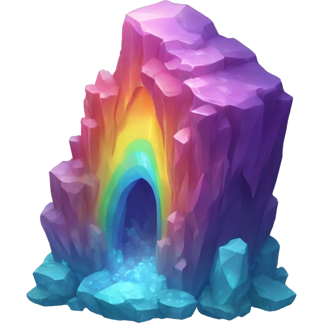 rainbow crystal cave emoji