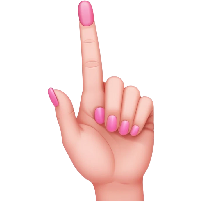 pink middle finger emoji