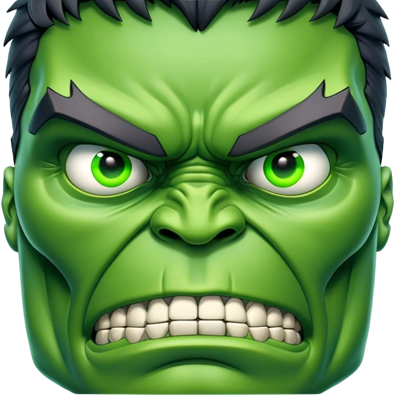 Terminator Hulk face emoji