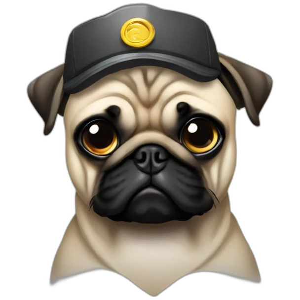 pug as terminator emoji