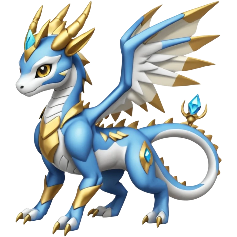 Meloetta-Wargreymon-Dutch-Angel-Dragon-Kyurem-Trico-Pokémon-Digimon-Fakémon-fusion-hybrid-creature emoji