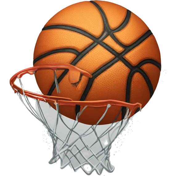 Basketball flying emoji