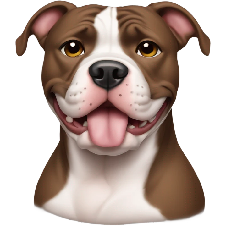 A pitbull saying sorry emoji