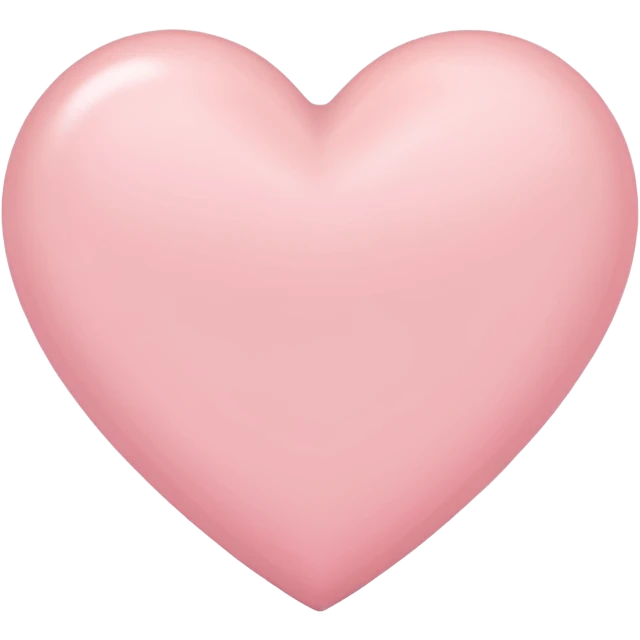 Light pink heart emoji