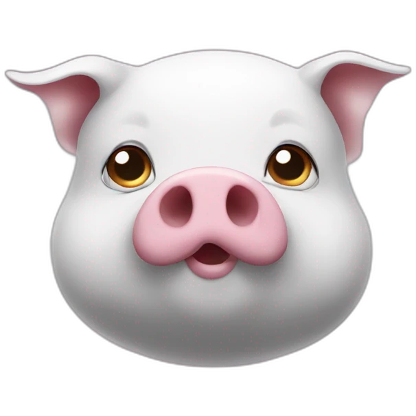 Pig with ghost emoji
