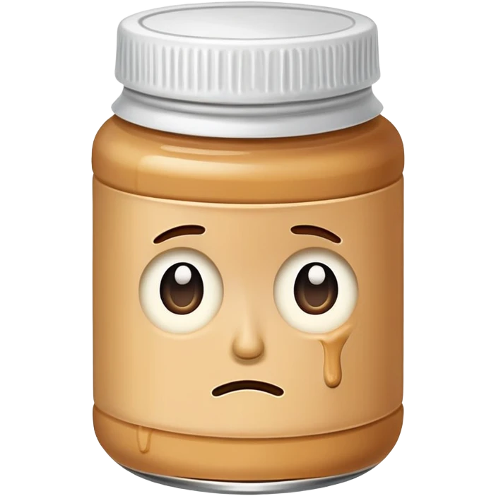 Sad peanut butter jar  emoji