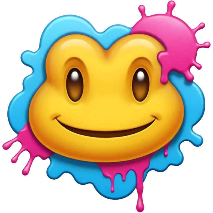 Граффити надпись: 72 emoji